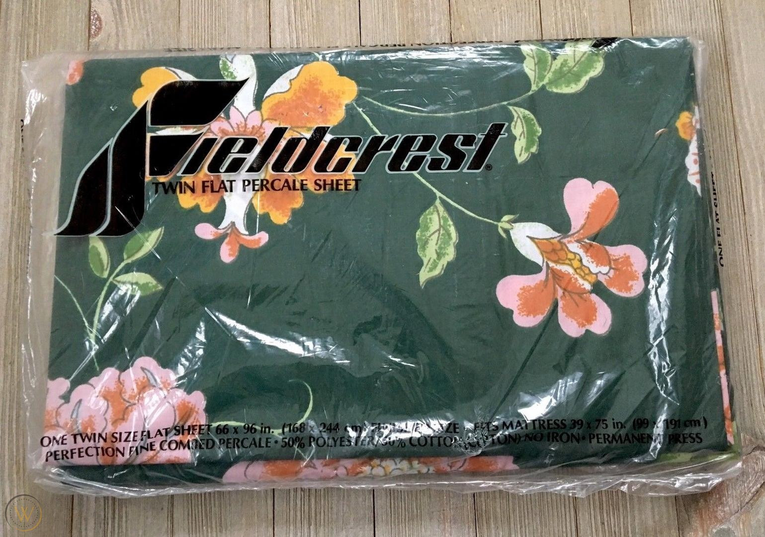 Vintage Bath Towels Royal Velvet Fieldcrest USA Green Tartan 
